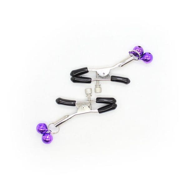 OHMAMA FETISH - NIPPLE Clamps WITH LILAC BELL 6